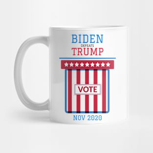 Biden defeats Trump Mug